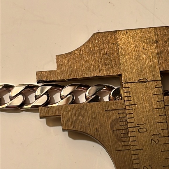 NWOT Italian Curb 925 Medical Bracelet - Picture 6 of 9